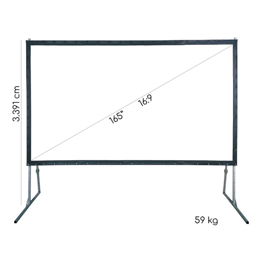 dmt fastfold screen pro 165 - DMT FASTFOLD SCREEN PRO 165"